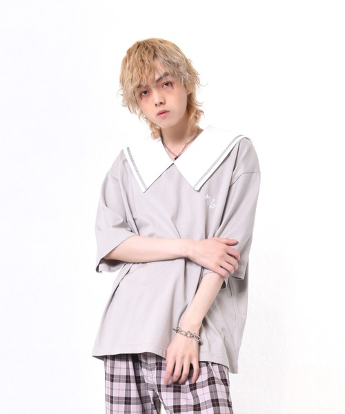 MILKBOY(ミルクボーイ)の「BIG COLLAR トップス(Tシャツ/カットソー・メンズ・B/C/A・FREE)」の1枚目の写真