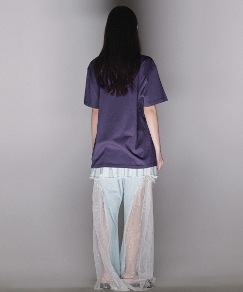 NICE GHOST CLUB（ナイスゴーストクラブ）の「A'GEM/9 × .kom『NICE GHOST CLUB/ナイスゴーストクラブ』NGC MAGIC GHOST TEE/マジックゴーストティーシャツ 半袖カットソー（Tシャツ/カットソー・レディース・パープル/ホワイト・M/L）」の12枚目の写真