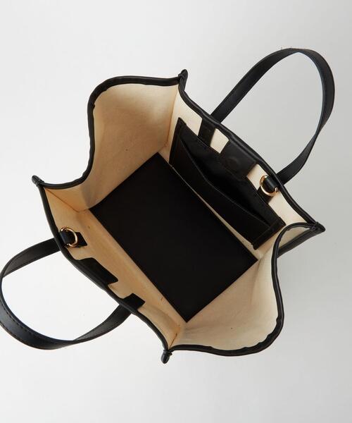 green label relaxing（グリーンレーベルリラクシング）の「CVS MID 2WAY バッグ（トートバッグ・レディース・ブラック/クリーム・FREE）」の9枚目の写真