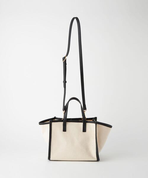 green label relaxing（グリーンレーベルリラクシング）の「CVS MID 2WAY バッグ（トートバッグ・レディース・ブラック/クリーム・FREE）」の13枚目の写真