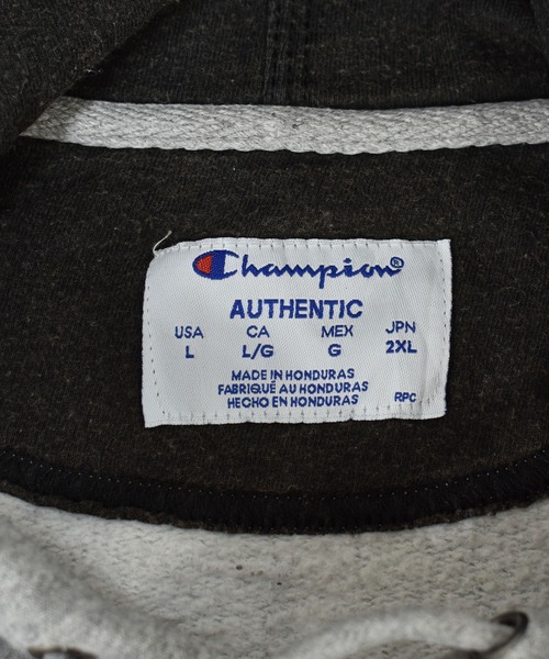 Champion（チャンピオン）の「【ヴィンテージ古着】Champion / チャンピオン ロゴ刺繍 スウェットパーカー（パーカー・メンズ・グレー・LARGE）」の4枚目の写真