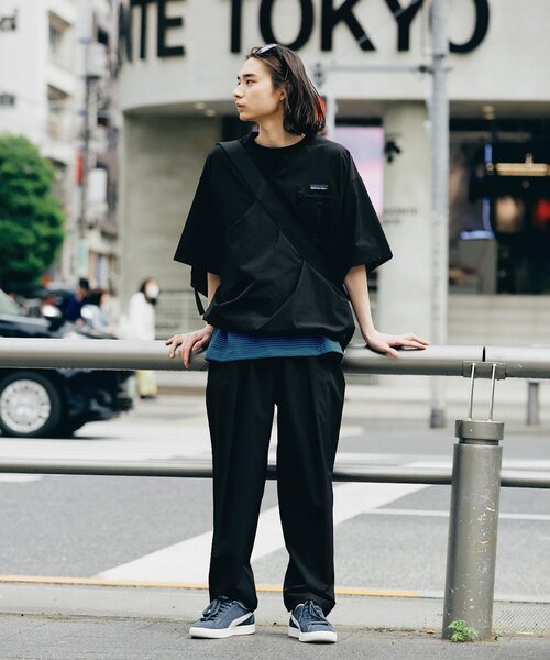 THOUSAND MILE（サウザンドマイル）の「《WEB限定》【THOUSAND MILE】別注セットアップ上下+巾着+ポーチ 4点セット（Tシャツ/カットソー・メンズ・ブラック/チャコールグレー/ネイビー・MEDIUM/LARGE）」の6枚目の写真