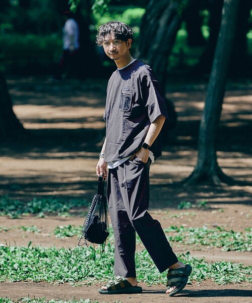 THOUSAND MILE（サウザンドマイル）の「《WEB限定》【THOUSAND MILE】別注セットアップ上下+巾着+ポーチ 4点セット（Tシャツ/カットソー・メンズ・ブラック/チャコールグレー/ネイビー・MEDIUM/LARGE）」の10枚目の写真