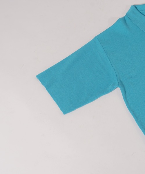 ONCILY（オンシェリー）の「DOUBLE FACE HALF ZIP KNIT POLO SHIRT / ダブルフェイスハーフジップニットポロシャツ（ポロシャツ・メンズ・ベージュ/ブルー/グリーン・MEDIUM/LARGE）」の18枚目の写真