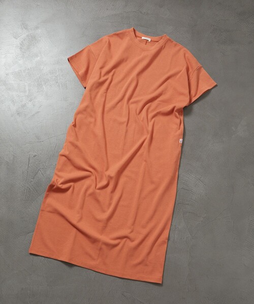 FREAK'S STORE（フリークスストア）の「【限定展開】 USA コットン ビッグシルエット Tシャツ ワンピース（ワンピース・レディース・ブラック/ブラウン/オフホワイト/オレンジ/ブルー/グリーン・ﾌﾘ-）」の9枚目の写真