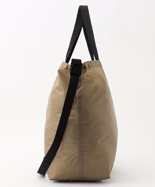 Battenwear(バテンウエア)の「Battenwear/バテンウエア PACKABLE TOTE/パッカブルトートバック/ショルダーバック/ハンドバック(トートバッグ・メンズ・ベージュ/ブラック・フリ-)」の3枚目の写真
