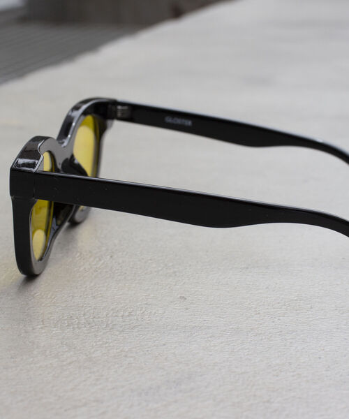 GLOSTER（グロスター）の「【GLOSTER/グロスター】ワイドフレーム ウェリントン カラーレンズ サングラス（サングラス・メンズ・イエロー/チャコールグレー/ブラック・FREE）」の14枚目の写真