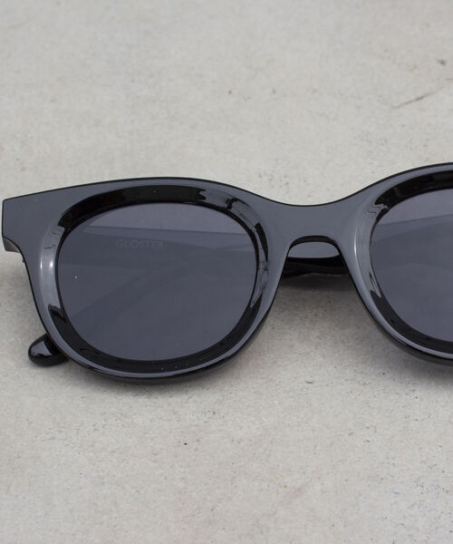 GLOSTER（グロスター）の「【GLOSTER/グロスター】ワイドフレーム ウェリントン カラーレンズ サングラス（サングラス・メンズ・イエロー/チャコールグレー/ブラック・FREE）」の8枚目の写真