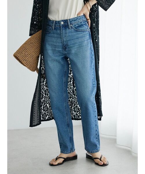 CRAFT STANDARD BOUTIQUE（クラフトスタンダードブティック）の「ストレートデニム（デニムパンツ・レディース・ライトインディゴブルー/インディゴブルー・L/M）」の3枚目の写真