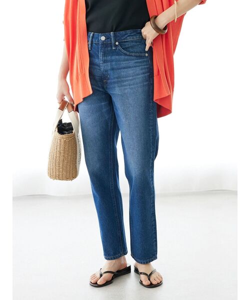 CRAFT STANDARD BOUTIQUE（クラフトスタンダードブティック）の「ストレートデニム（デニムパンツ・レディース・ライトインディゴブルー/インディゴブルー・L/M）」の4枚目の写真