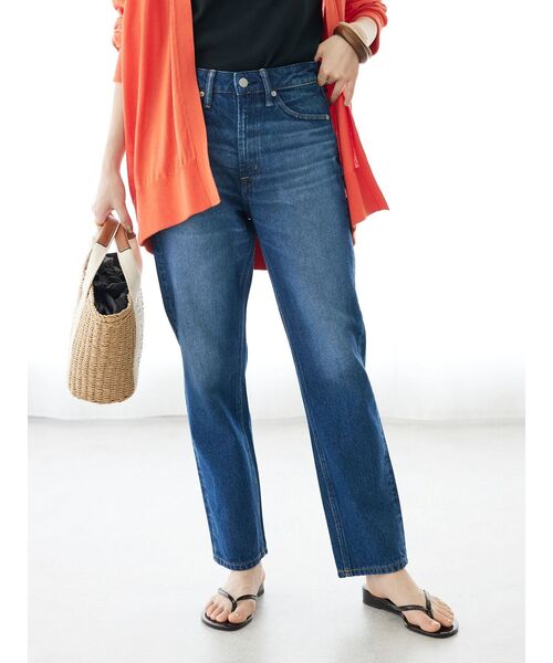 CRAFT STANDARD BOUTIQUE（クラフトスタンダードブティック）の「ストレートデニム（デニムパンツ・レディース・ライトインディゴブルー/インディゴブルー・L/M）」の6枚目の写真