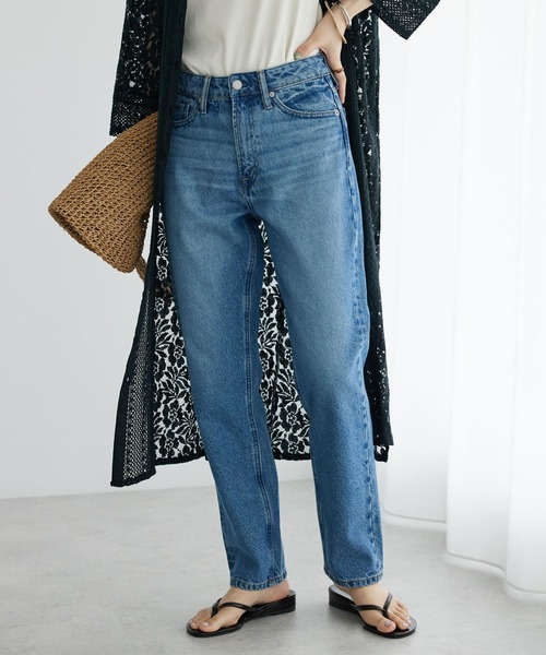 CRAFT STANDARD BOUTIQUE（クラフトスタンダードブティック）の「ストレートデニム（デニムパンツ・レディース・ライトインディゴブルー/インディゴブルー・L/M）」の2枚目の写真