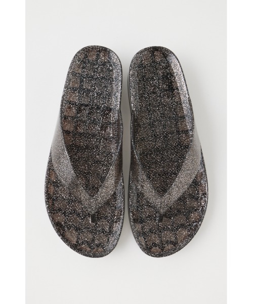 MOUSSY（マウジー）の「CLEAR WEDGE BEACH サンダル（サンダル・レディース・クリア/ブラック/マルチ・MEDIUM/LARGE）」の4枚目の写真