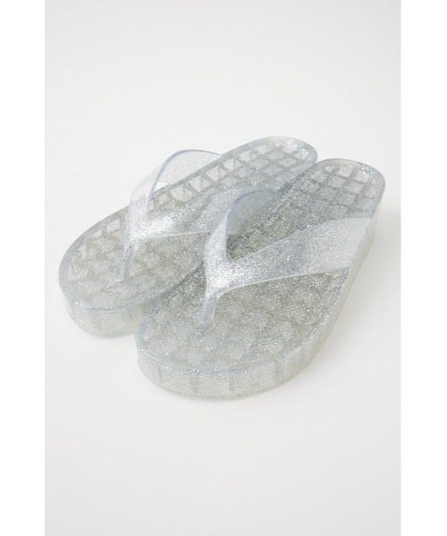 MOUSSY（マウジー）の「CLEAR WEDGE BEACH サンダル（サンダル・レディース・クリア/ブラック/マルチ・MEDIUM/LARGE）」の13枚目の写真