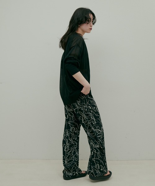 LARUTA(ラルータ)の「【LARUTA】シアーWポケットミドルカーディガン(カーディガン/ボレロ・レディース・ライトグレー/ブラック/パープル/オフホワイト・FREE)」の15枚目の写真