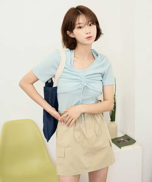 UNE MANSION（ユヌマンション）の「【UNE MADE】UNE MANSION ロゴデニムトートバッグ（トートバッグ・レディース・ブルー系1/ブルー系2/ブルー系3・ONE SIZE）」の8枚目の写真