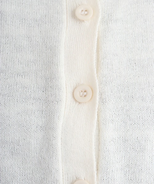 atONE(アットワン)の「atONE クルーネックカーディガン(カーディガン/ボレロ・レディース・ライトグレー/ブラック/ネイビー/ホワイト/グレイッシュベージュ/ダークグリーン・M~L/LL~3L/4L~5L)」の9枚目の写真