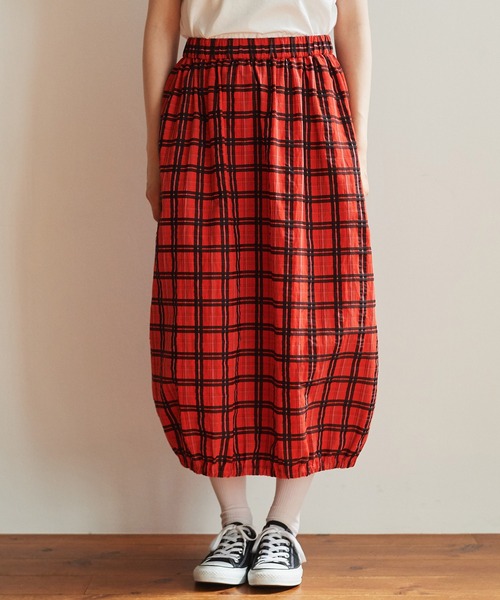 bulle de savon（ビュルデサボン）の「C/E CHECK フウセンスカート  