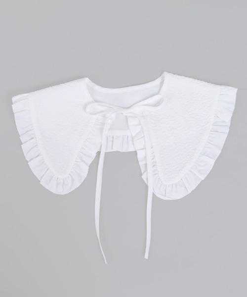 WC(ダブル シー)の「フクレフリル付け襟(付け襟・レディース・ホワイト/ブラック・FREE)」の17枚目の写真