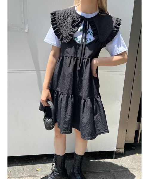 WC(ダブル シー)の「フクレフリル付け襟(付け襟・レディース・ホワイト/ブラック・FREE)」の11枚目の写真