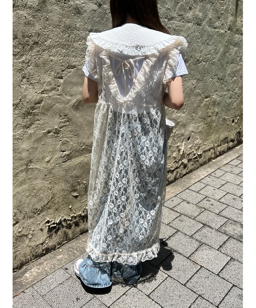 WC(ダブル シー)の「フクレフリル付け襟(付け襟・レディース・ホワイト/ブラック・FREE)」の7枚目の写真