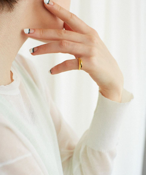 ROOM（-）の「[K18GP] lobe metal ring（リング・レディース・ゴールド・FREE）」の4枚目の写真