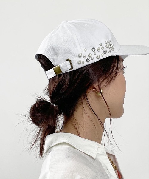 PICCIN（ピッチン）の「ビジュー付きキャップ（キャップ）」 - WEAR
