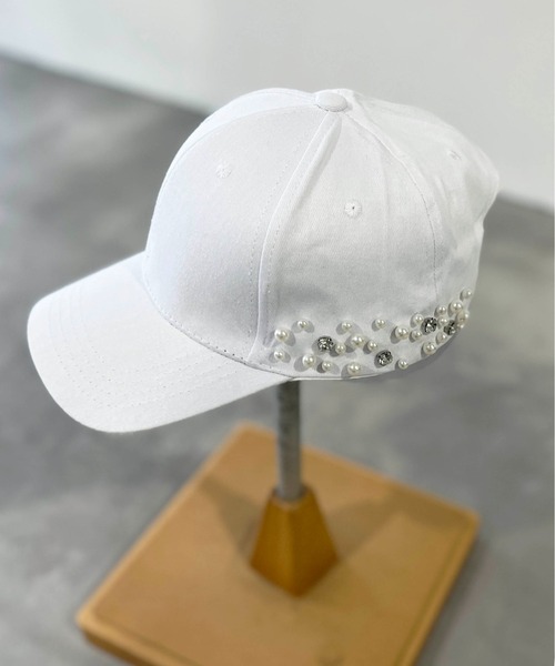 PICCIN（ピッチン）の「ビジュー付きキャップ（キャップ）」 - WEAR
