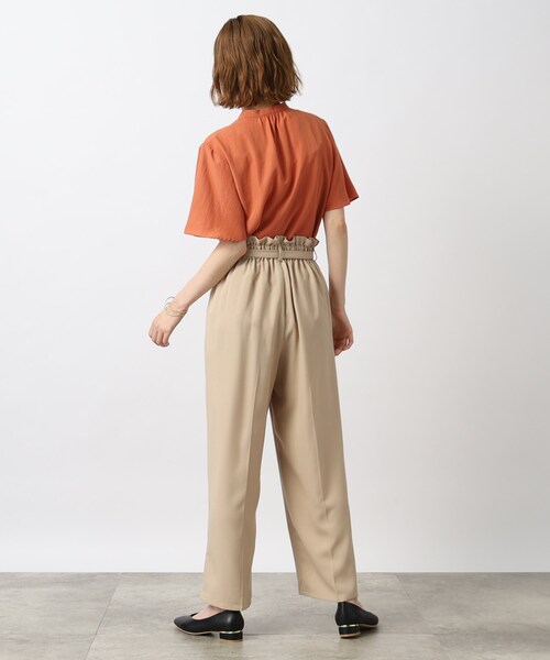 grove（グローブ）の「◆リネンライクが高見え清涼感！ベルト付きパンツ（その他パンツ・レディース・モカ/ブルー/ベージュ・02/03/01/05/04）」の6枚目の写真