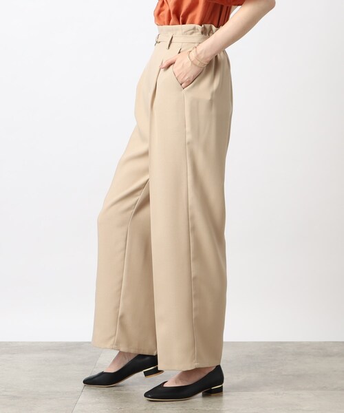 grove（グローブ）の「◆リネンライクが高見え清涼感！ベルト付きパンツ（その他パンツ・レディース・モカ/ブルー/ベージュ・02/03/01/05/04）」の8枚目の写真