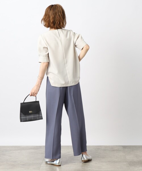 grove（グローブ）の「◆リネンライクが高見え清涼感！ベルト付きパンツ（その他パンツ・レディース・モカ/ブルー/ベージュ・02/03/01/05/04）」の13枚目の写真