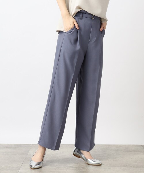 grove（グローブ）の「◆リネンライクが高見え清涼感！ベルト付きパンツ（その他パンツ・レディース・モカ/ブルー/ベージュ・02/03/01/05/04）」の14枚目の写真