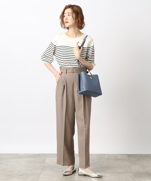 grove（グローブ）の「◆リネンライクが高見え清涼感！ベルト付きパンツ（その他パンツ・レディース・モカ/ブルー/ベージュ・02/03/01/05/04）」の21枚目の写真