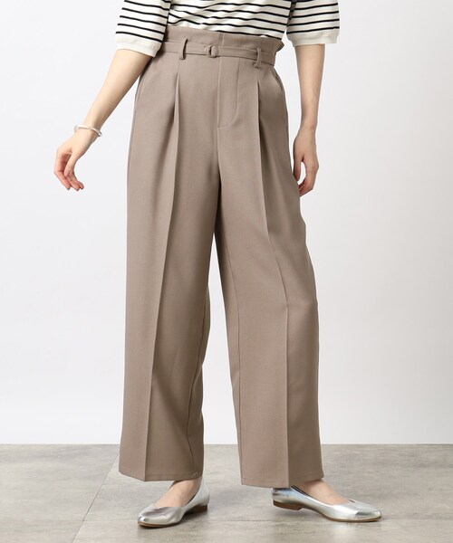 grove（グローブ）の「◆リネンライクが高見え清涼感！ベルト付きパンツ（その他パンツ・レディース・モカ/ブルー/ベージュ・02/03/01/05/04）」の22枚目の写真