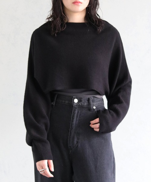 cheriella】WEB限定前後2wayデザインクロスショートニット