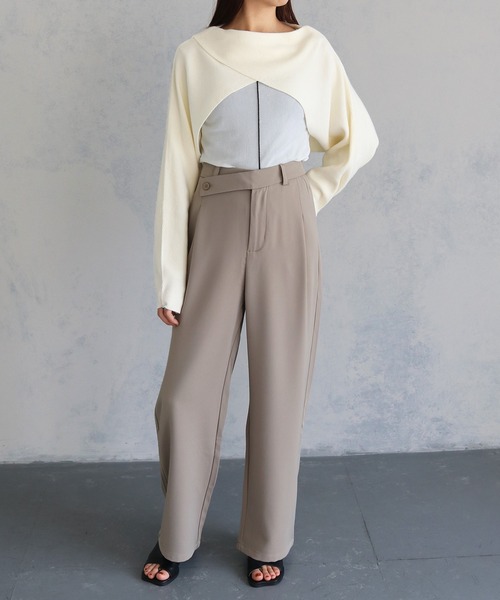 sheller シェリエ　バックレースアップニットトップス GYDA（ジェイダ）の「【セット着用可】バックレースアップ