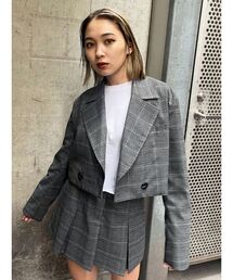 EMODA | ショートクロップジャケット(テーラードジャケット)