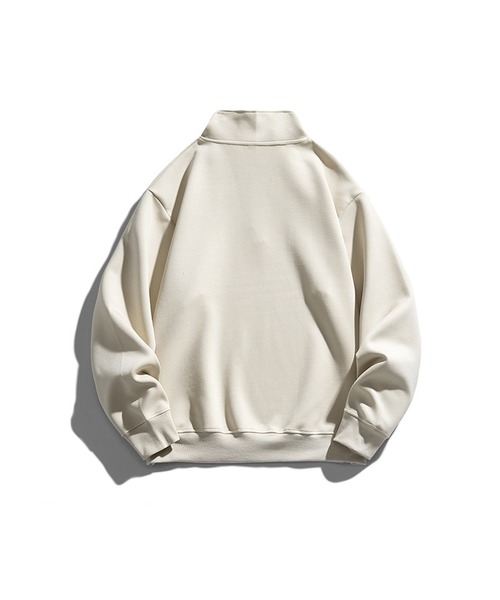aimoha（アイモハ）の「aimoha mens ハーフジッパスウェット（スウェット・メンズ・ネイビー/ベージュ・X-LARGE/MEDIUM/LARGE）」の3枚目の写真
