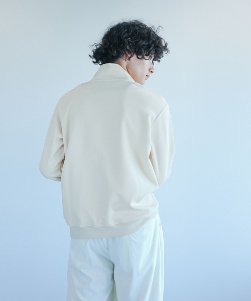 aimoha（アイモハ）の「aimoha mens ハーフジッパスウェット（スウェット・メンズ・ネイビー/ベージュ・X-LARGE/MEDIUM/LARGE）」の7枚目の写真
