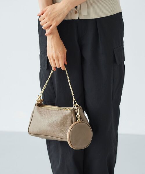 le.coeur blanc（ルクールブラン）の「AULENTTI 3WAYショルダー（ショルダーバッグ・レディース・ダークブラウン/ベージュ・FREE）」の9枚目の写真