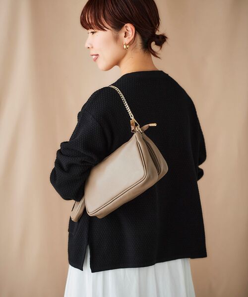 le.coeur blanc（ルクールブラン）の「AULENTTI 3WAYショルダー（ショルダーバッグ・レディース・ダークブラウン/ベージュ・FREE）」の22枚目の写真