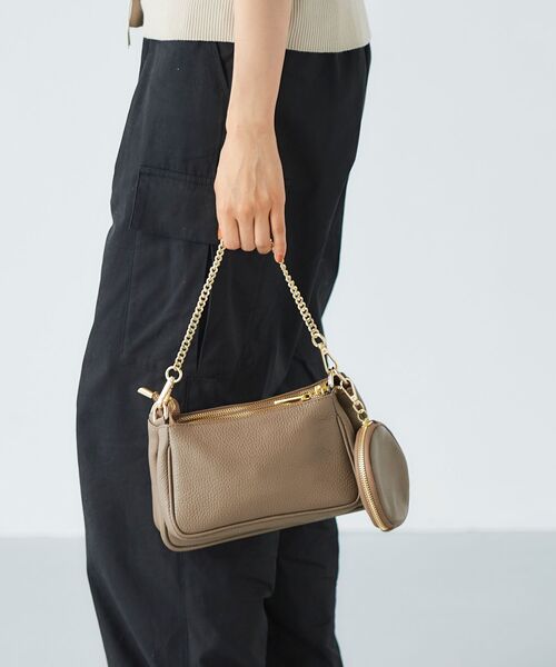 le.coeur blanc（ルクールブラン）の「AULENTTI 3WAYショルダー（ショルダーバッグ・レディース・ダークブラウン/ベージュ・FREE）」の19枚目の写真