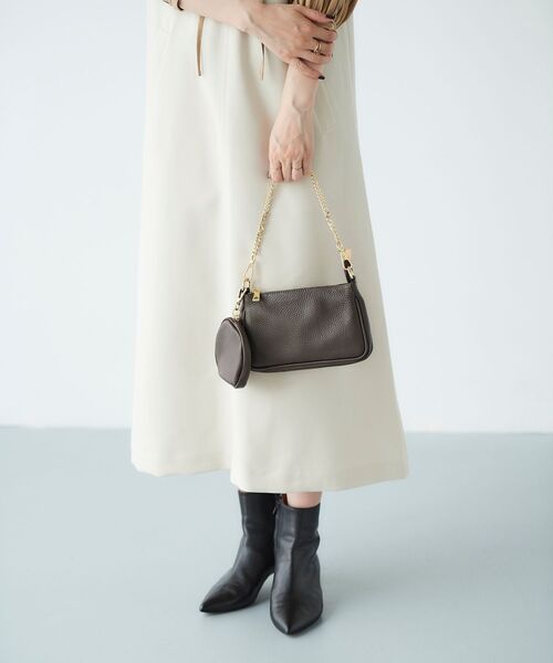 le.coeur blanc（ルクールブラン）の「AULENTTI 3WAYショルダー（ショルダーバッグ・レディース・ダークブラウン/ベージュ・FREE）」の14枚目の写真