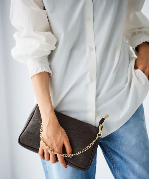 le.coeur blanc（ルクールブラン）の「AULENTTI 3WAYショルダー（ショルダーバッグ・レディース・ダークブラウン/ベージュ・FREE）」の8枚目の写真