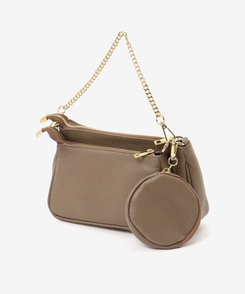 le.coeur blanc（ルクールブラン）の「AULENTTI 3WAYショルダー（ショルダーバッグ・レディース・ダークブラウン/ベージュ・FREE）」の5枚目の写真