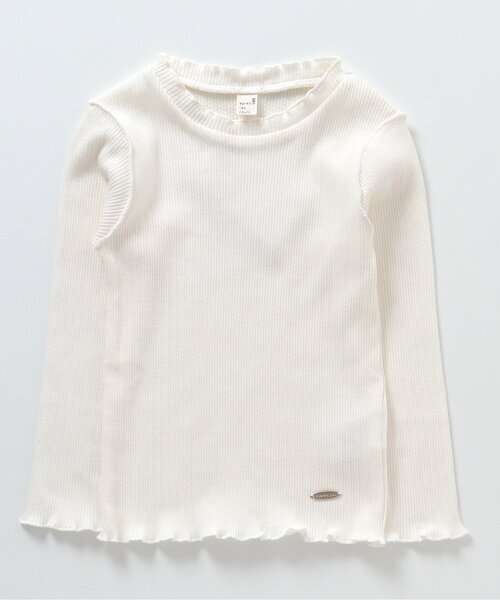 apres les cours（アプレレクール）の「メロウリブTシャツ（Tシャツ/カットソー・キッズ・アイボリー/レッド/その他3/ブルー/ブラック/その他2/ピンク・80/90/120/130/100/110/140）」の2枚目の写真