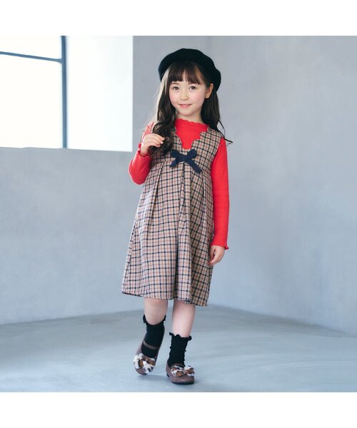 apres les cours（アプレレクール）の「メロウリブTシャツ（Tシャツ/カットソー・キッズ・アイボリー/レッド/その他3/ブルー/ブラック/その他2/ピンク・80/90/120/130/100/110/140）」の13枚目の写真