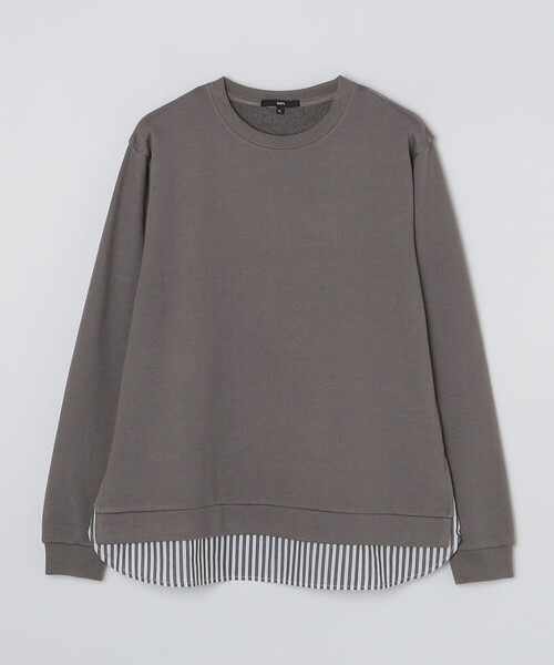SHIPS(シップス)の「*SHIPS: シャツ レイヤード クルーネック スウェット(スウェット・メンズ・ネイビー/ベージュ/グレー・SMALL/X-LARGE/LARGE/MEDIUM)」の20枚目の写真