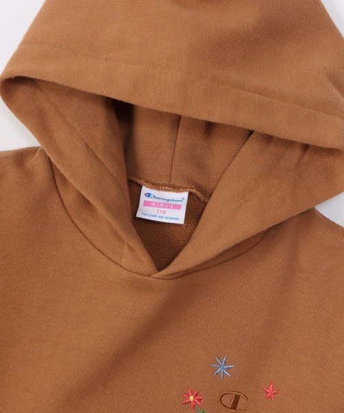 Champion(チャンピオン)の「【Champion/チャンピオン】キッズ フーデッドスウェットワンピース(ワンピース・キッズ・キャメル/オートミール/チャコール・140/110/120/130/100)」の11枚目の写真