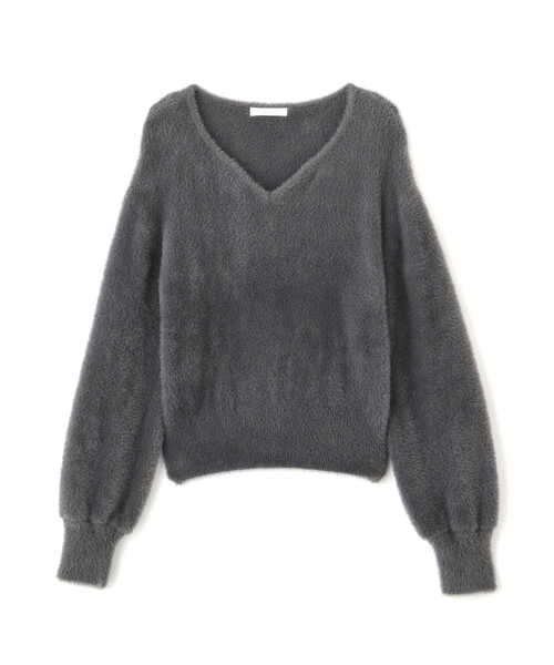 PROPORTION BODY DRESSING（プロポーションボディドレッシング）の「ショート丈フェザーニット / 1213270919（ニット/セーター・レディース・オフホワイト/グレー/テラコッタ/ダークグレー・FREE）」の8枚目の写真